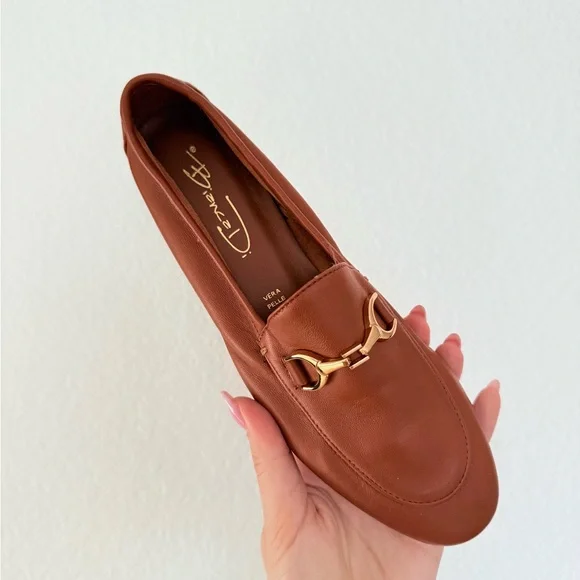 Bianca Di Elegant Brown Leather Loafers SZ 36 - Picture 2 of 6